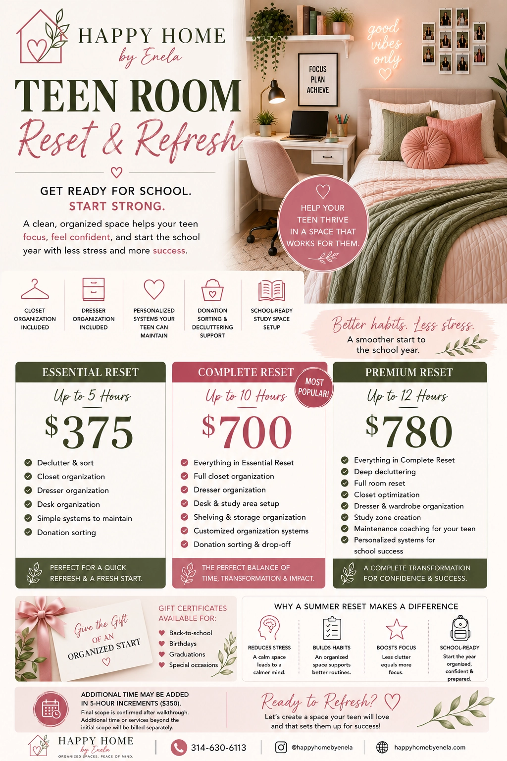 Teen Room Reset & Refresh